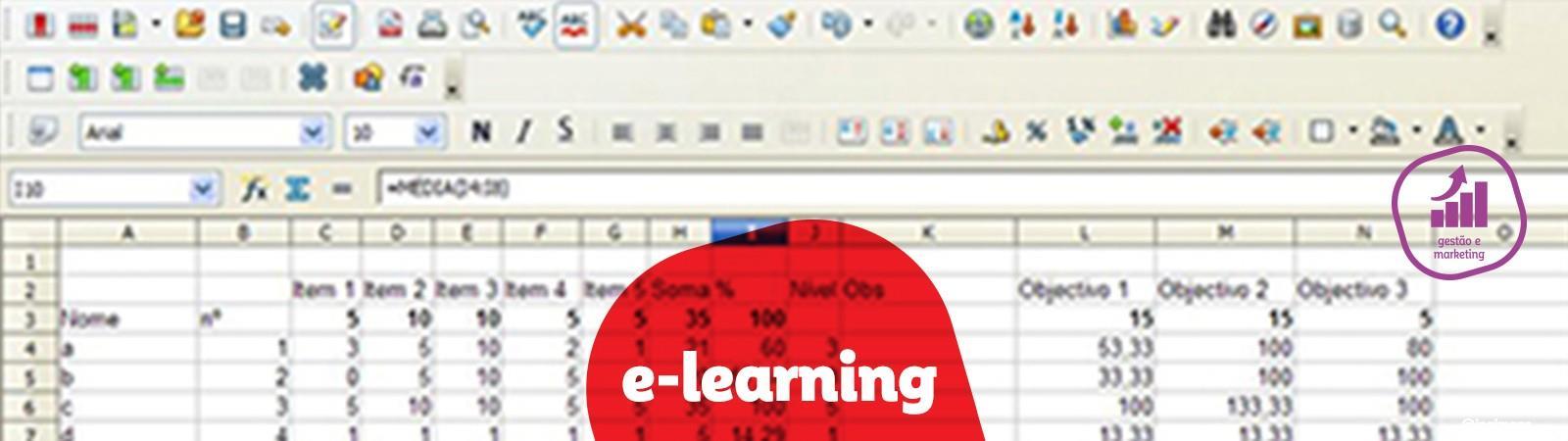 Excel: folha de cálculo  